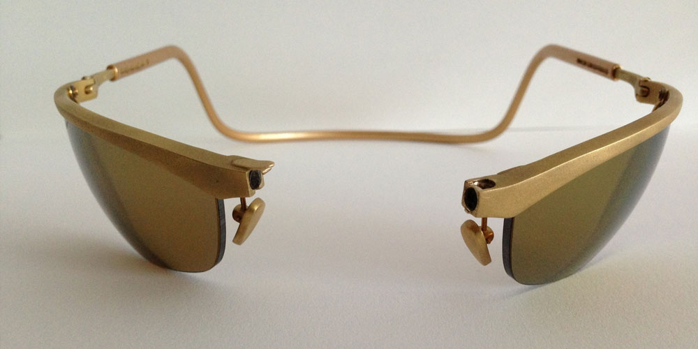 CliC Gold 18 Carat Gold Sport Sunglasses