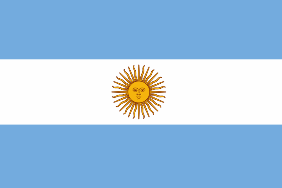 Argentinien-Flaggen