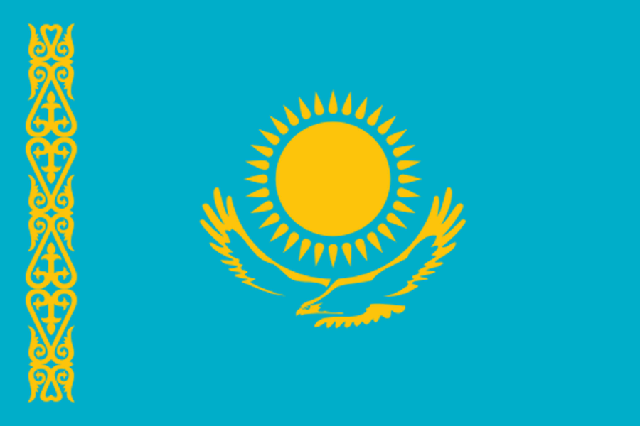 Vlag van Kazachstan